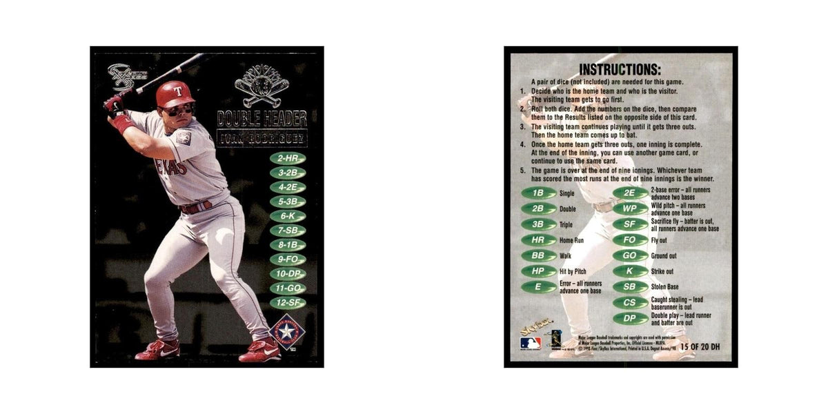 1998 SkyBox Dugout Axcess Ivan Rodriguez Baseball Cards #15 OF 20