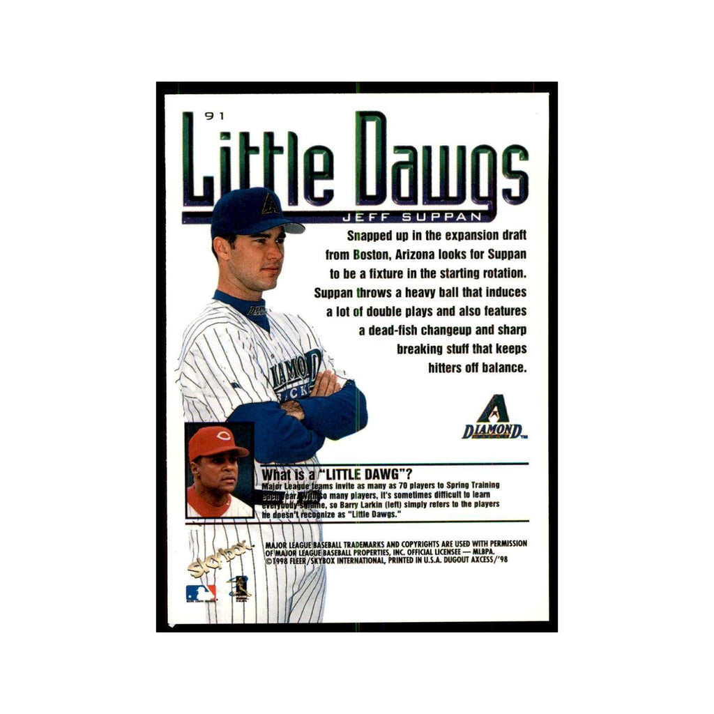 1998 SkyBox Dugout Axcess Jeff Suppan Baseball Cards #91