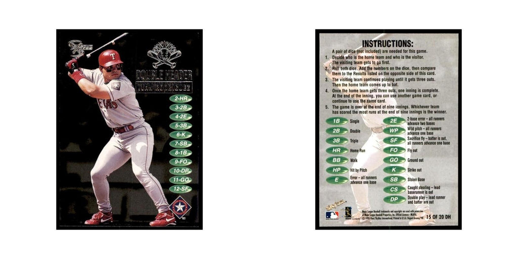 1998 SkyBox Dugout Axcess Ivan Rodriguez Baseball Cards #15 OF 20