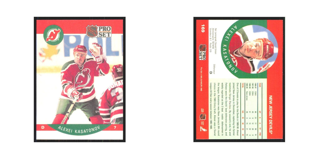 1990 Pro Set Alexei Kasatonov New Jersey Devils #169