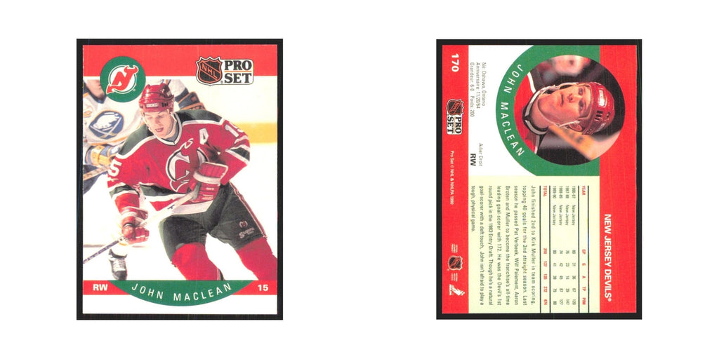 1990 Pro Set John MacLean New Jersey Devils #170