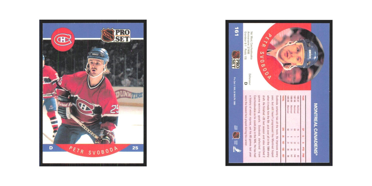1990 Pro Set Petr Svoboda Montreal Canadiens #161