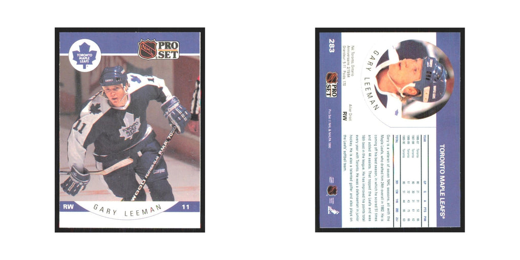 1990 Pro Set Gary Leeman Toronto Maple Leafs #283