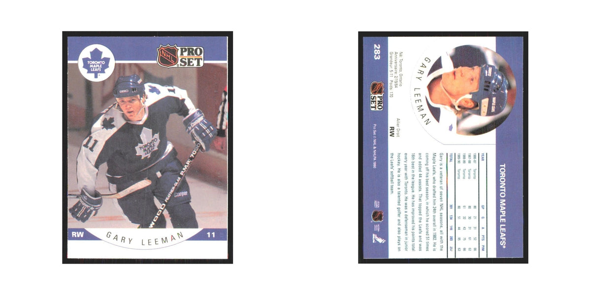 1990 Pro Set Gary Leeman Toronto Maple Leafs #283