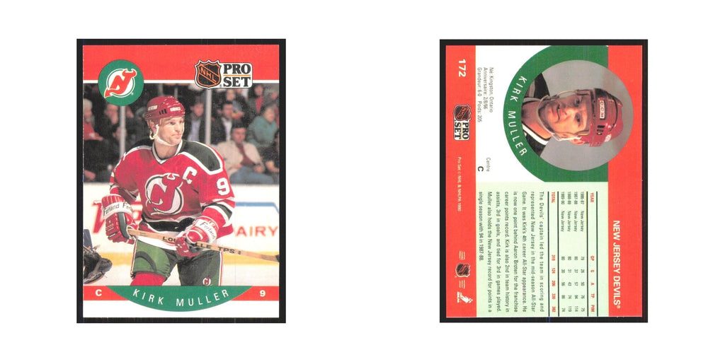 1990 Pro Set Kirk Muller New Jersey Devils #172