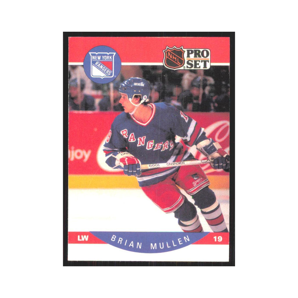1990 Pro Set Brian Mullen New York Rangers #203