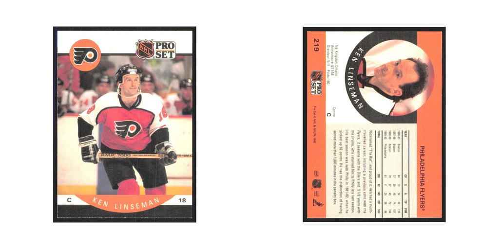 1990 Pro Set Ken Linseman Philadelphia Flyers #219