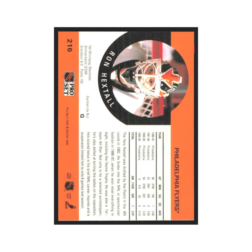 1990 Pro Set Ron Hextall Philadelphia Flyers #216