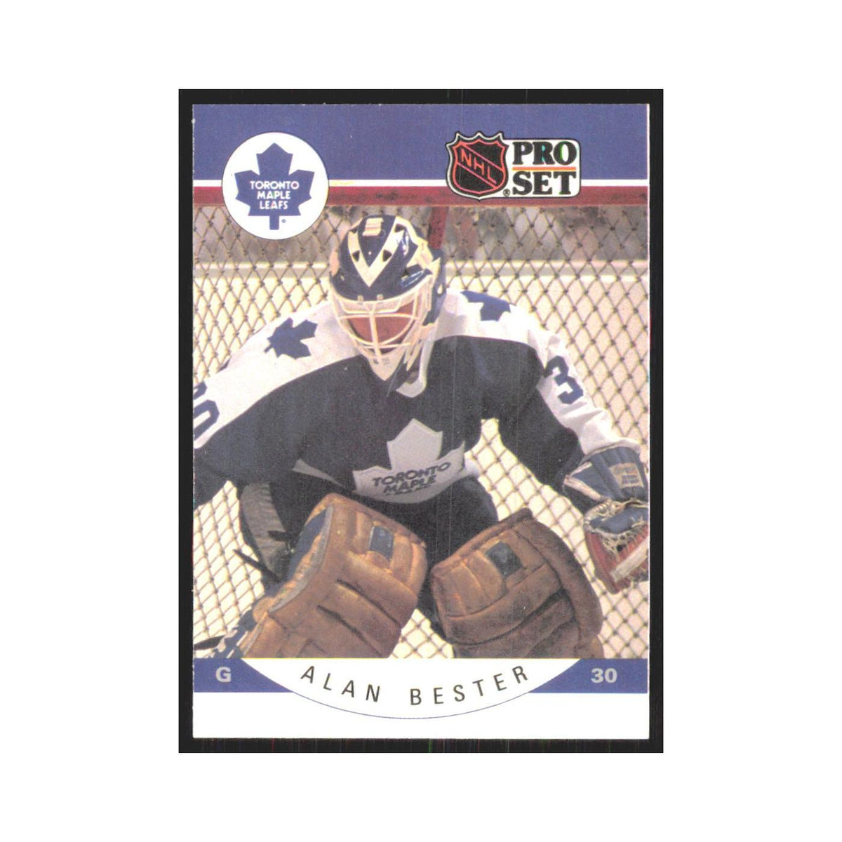 1990 Pro Set Allan Bester Toronto Maple Leafs #275