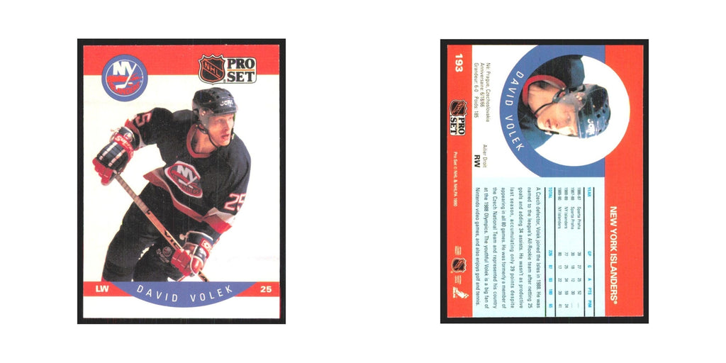 1990 Pro Set David Volek New York Islanders #193