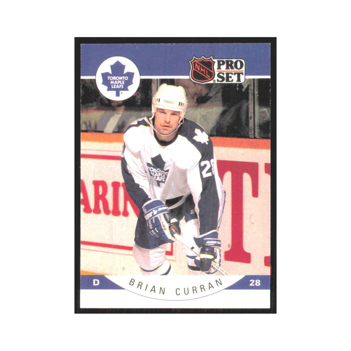 1990 Pro Set Brian Curran Toronto Maple Leafs #277