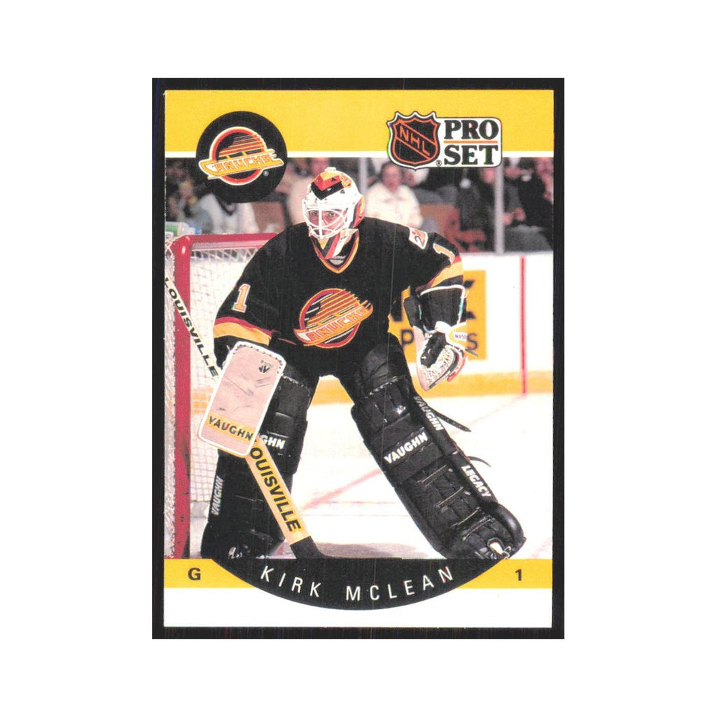 1990 Pro Set Kirk McLean Vancouver Canucks #302