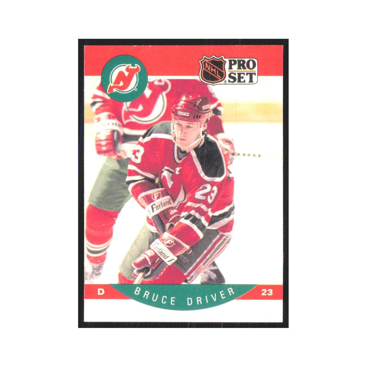 1990 Pro Set Bruce Driver New Jersey Devils #166