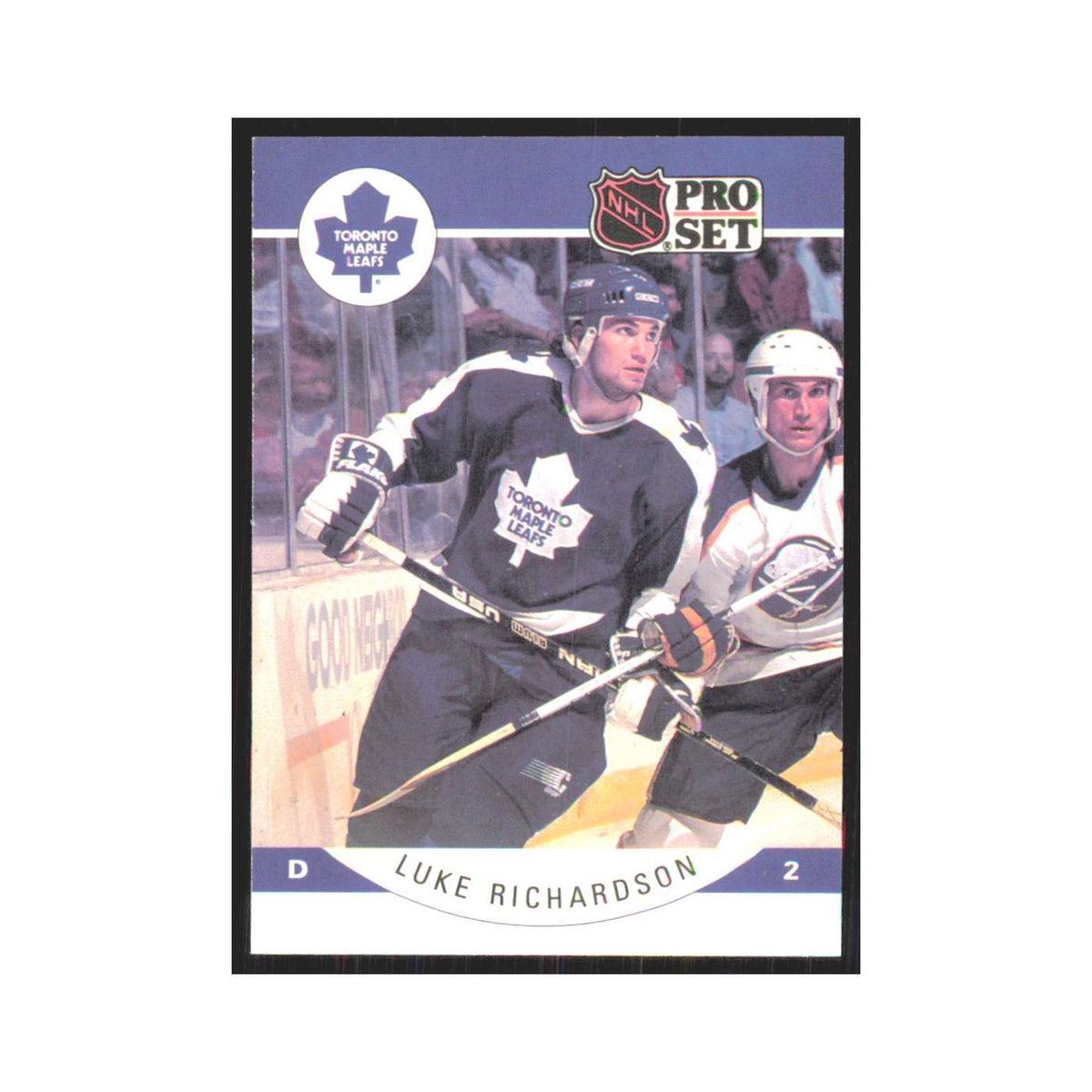 1990 Pro Set Luke Richardson Toronto Maple Leafs #289