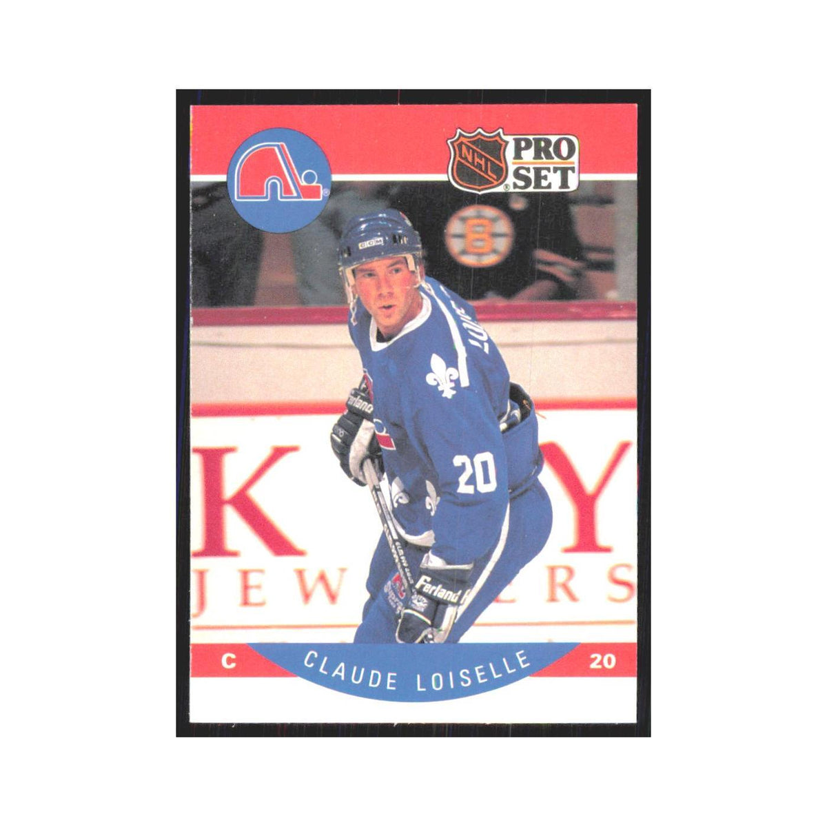 1990 Pro Set Claude Loiselle Quebec Nordiques #252