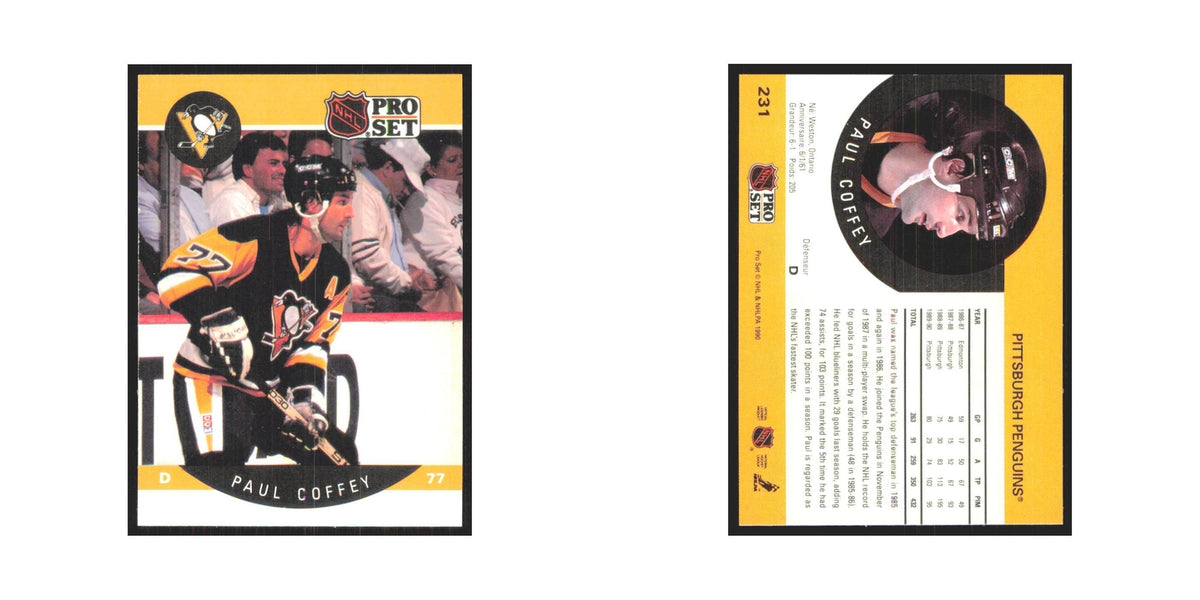 1990 Pro Set Paul Coffey Pittsburgh Penguins #231