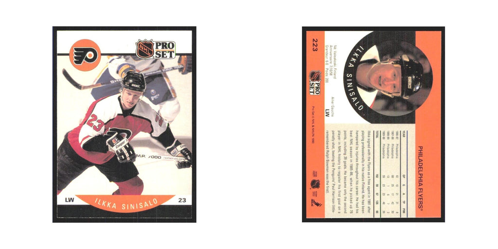 1990 Pro Set Ilkka Sinisalo Philadelphia Flyers #223