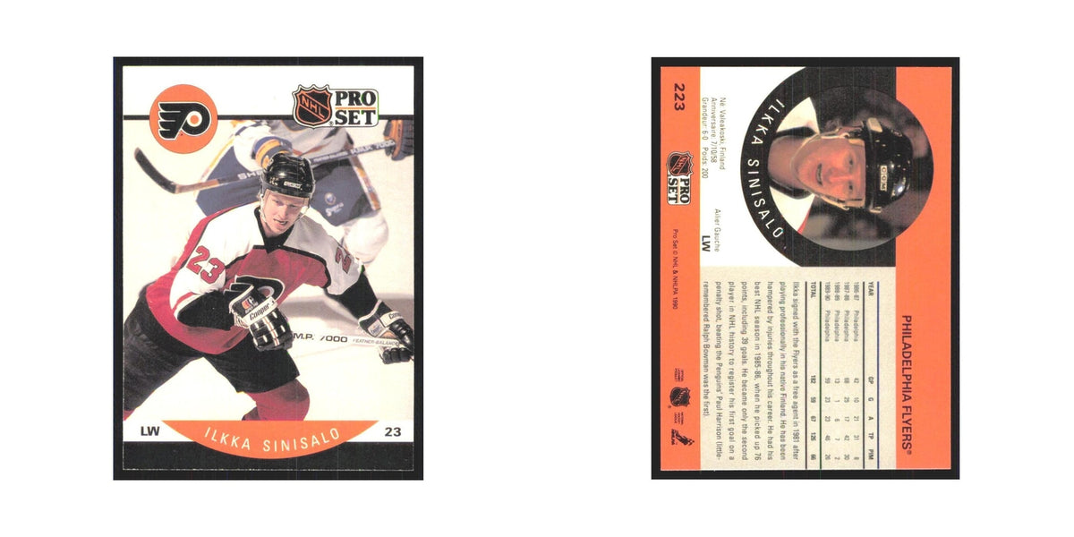 1990 Pro Set Ilkka Sinisalo Philadelphia Flyers #223