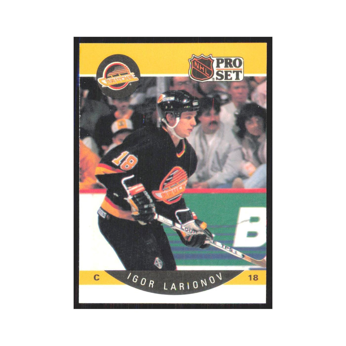 1990 Pro Set Igor Larionov Vancouver Canucks #297