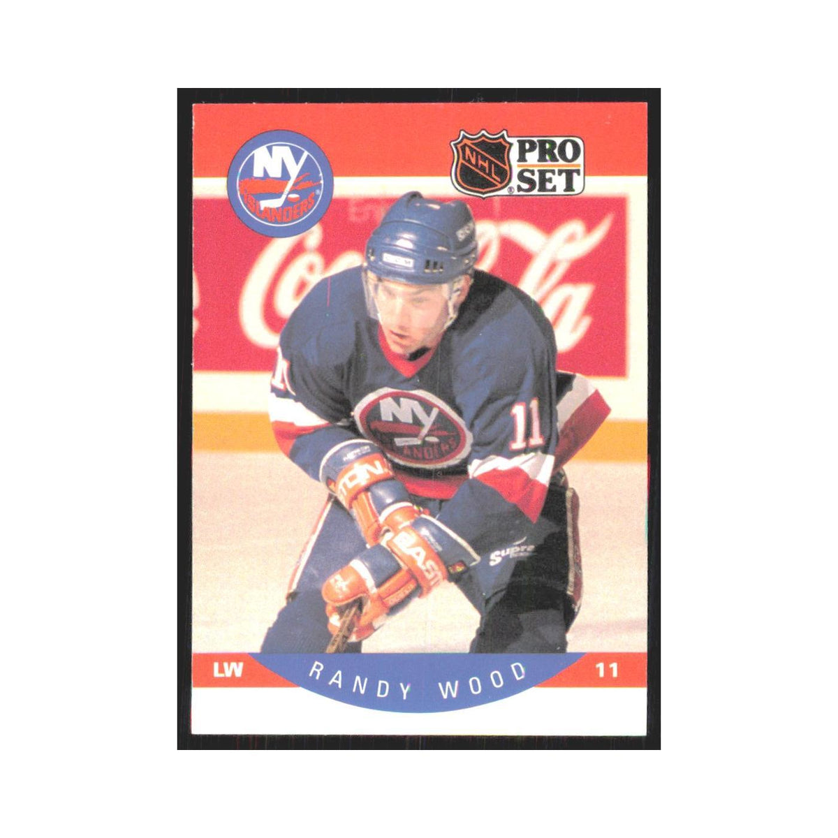 1990 Pro Set Randy Wood New York Islanders #194