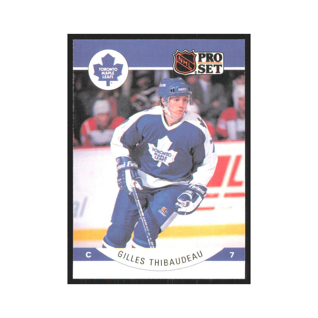1990 Pro Set Gilles Thibaudeau Toronto Maple Leafs #290