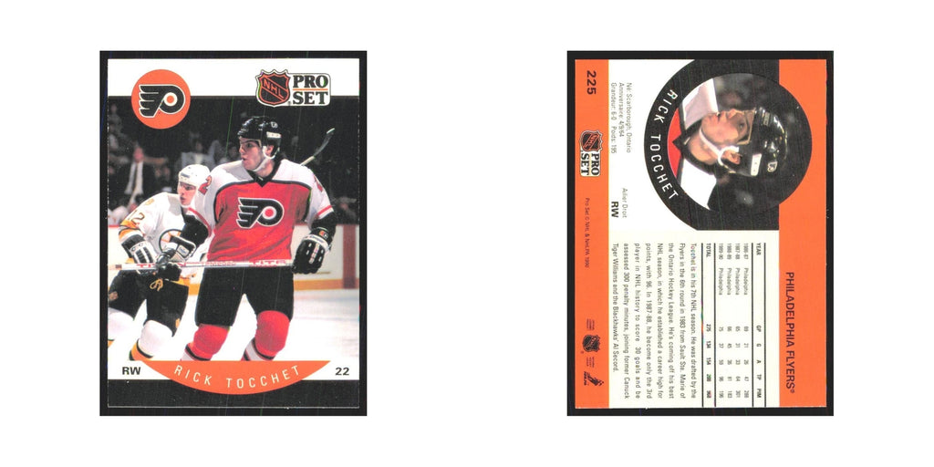 1990 Pro Set Rick Tocchet Philadelphia Flyers #225