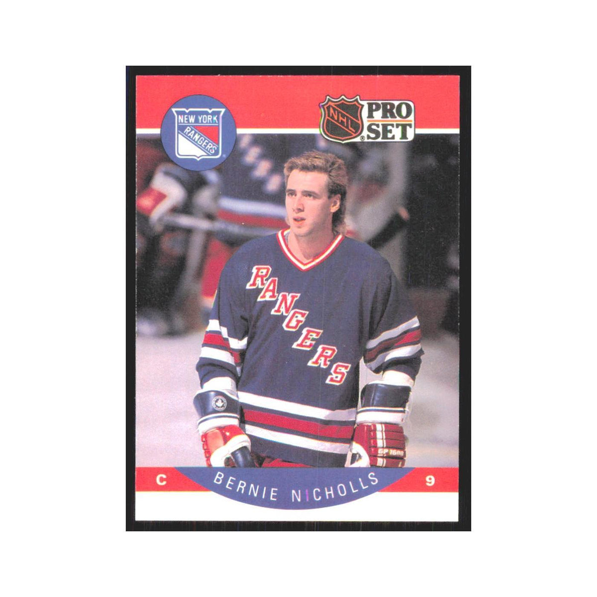 1990 Pro Set Bernie Nicholls New York Rangers #204