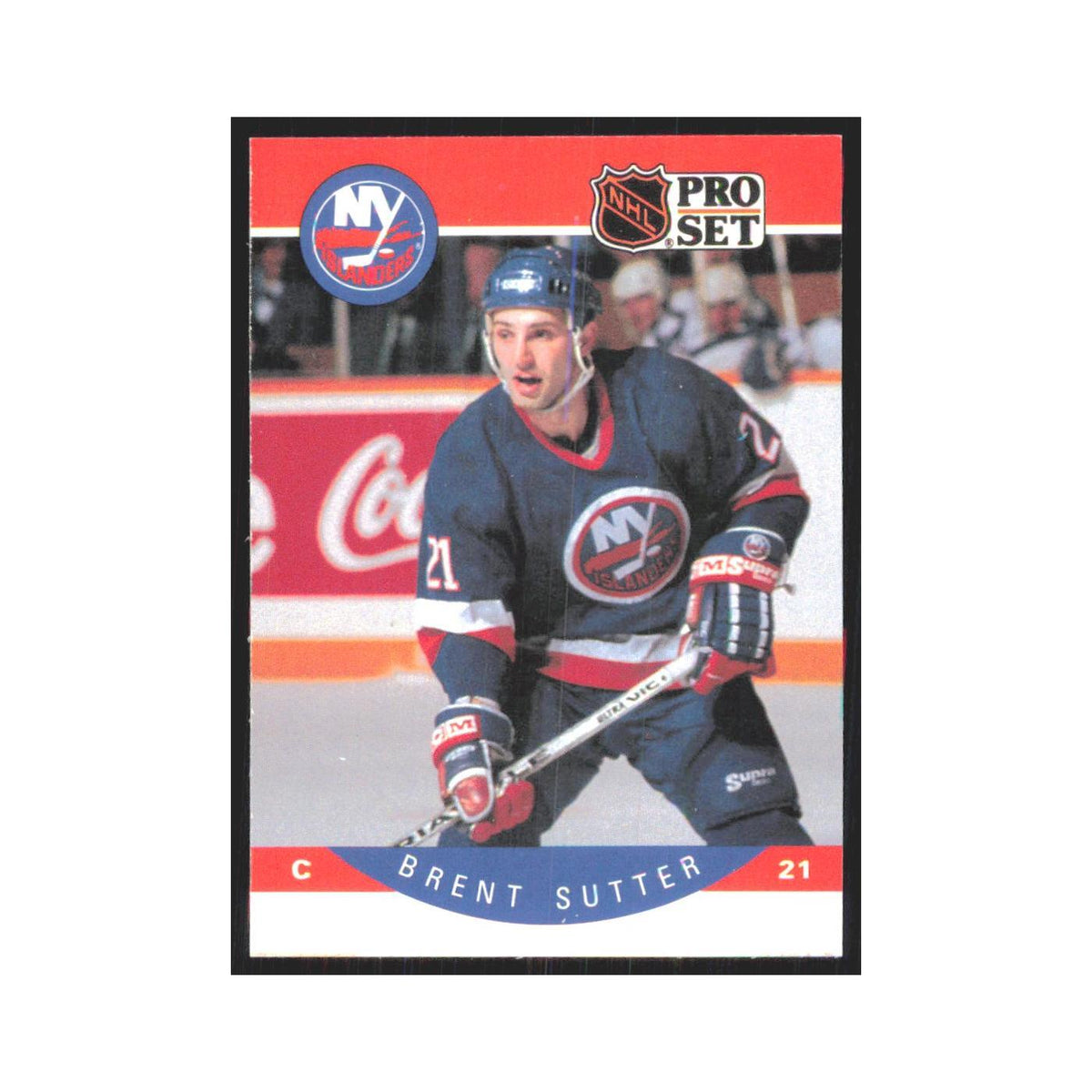 1990 Pro Set Brent Sutter New York Islanders #191