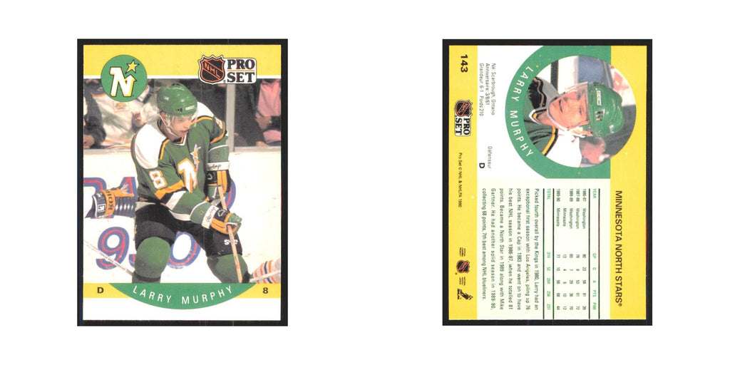 1990 Pro Set Larry Murphy Minnesota North Stars #143