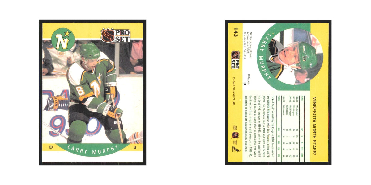 1990 Pro Set Larry Murphy Minnesota North Stars #143