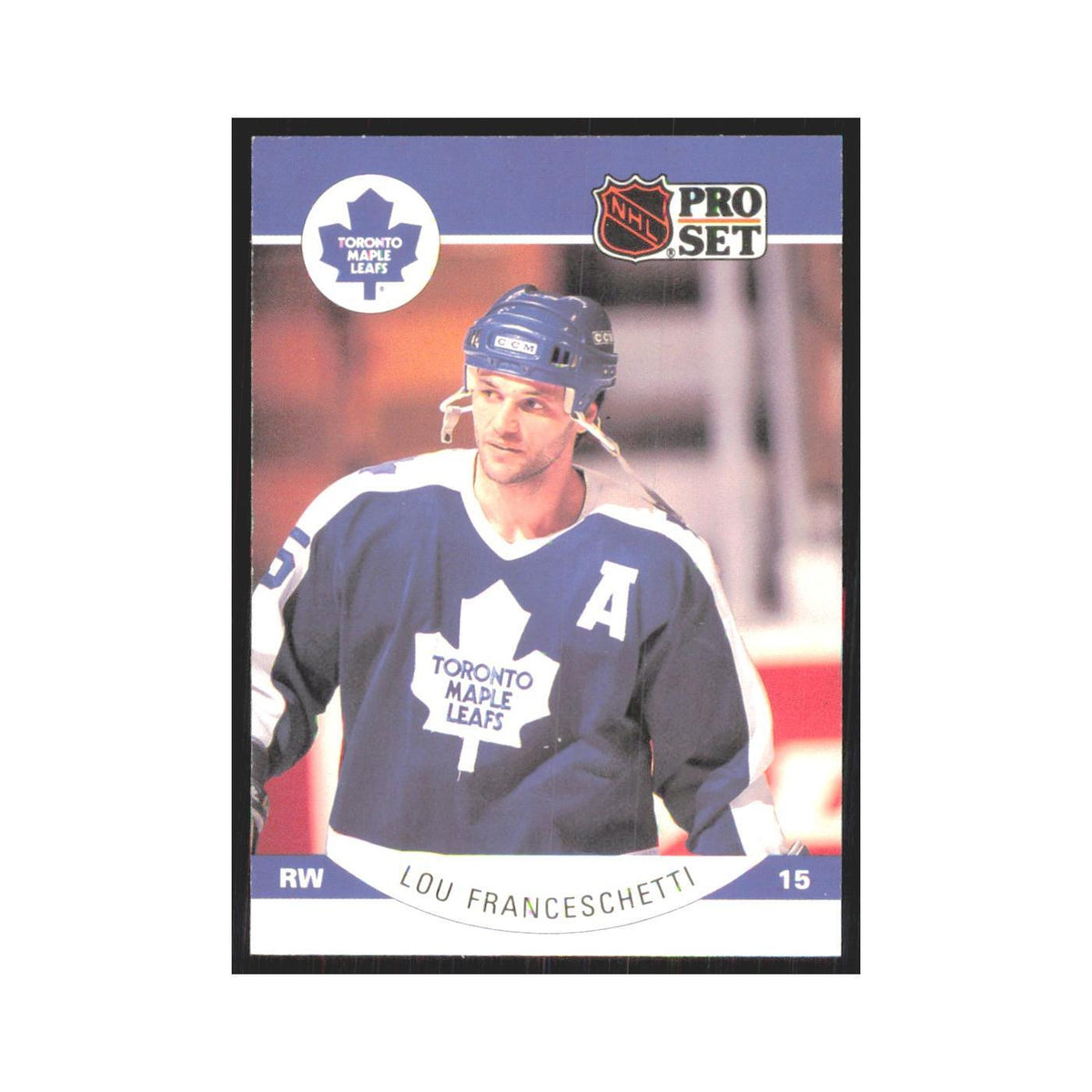 1990 Pro Set Lou Franceschetti Toronto Maple Leafs #280
