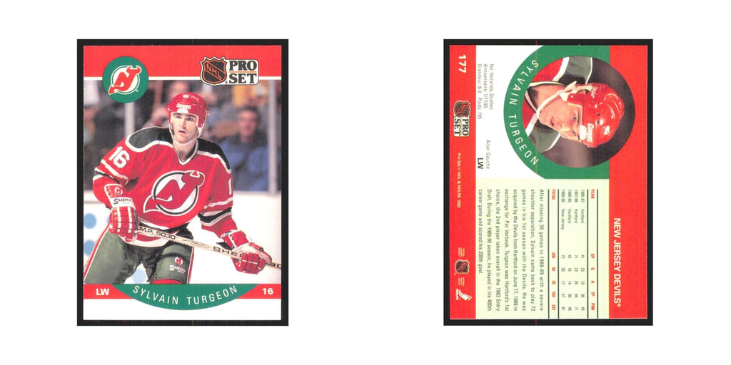 1990 Pro Set Sylvain Turgeon New Jersey Devils #177
