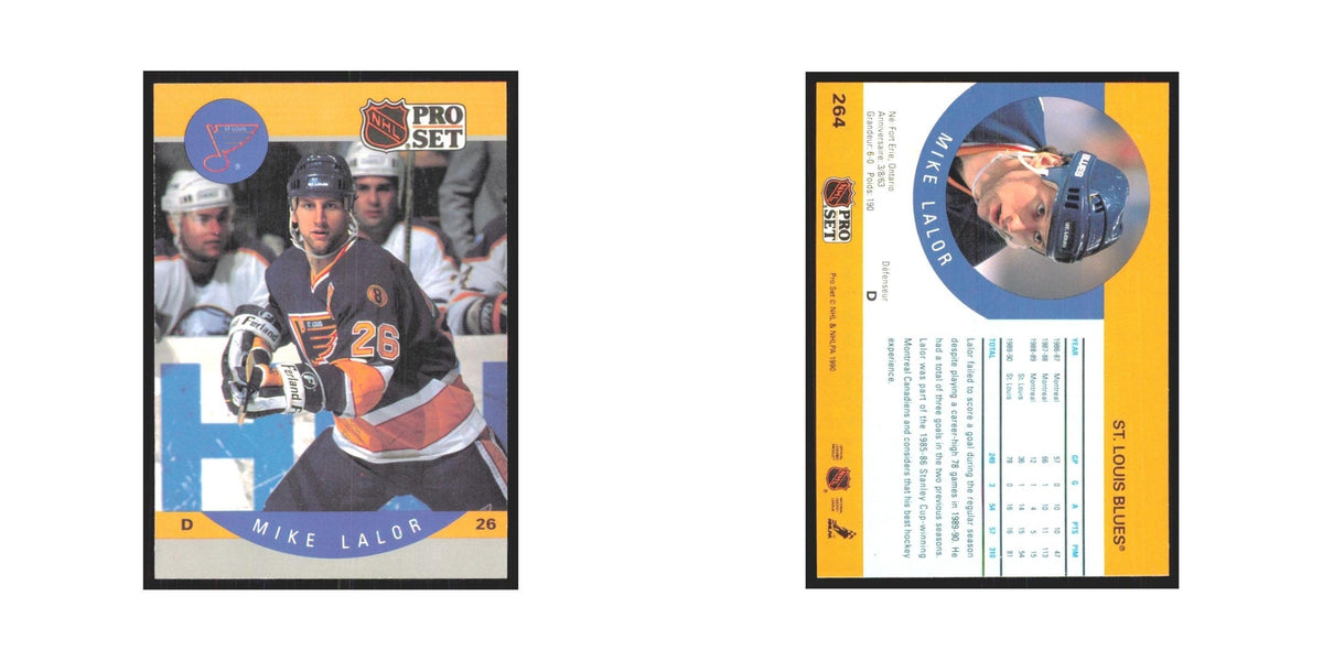 1990 Pro Set Mike Lalor St. Louis Blues #264