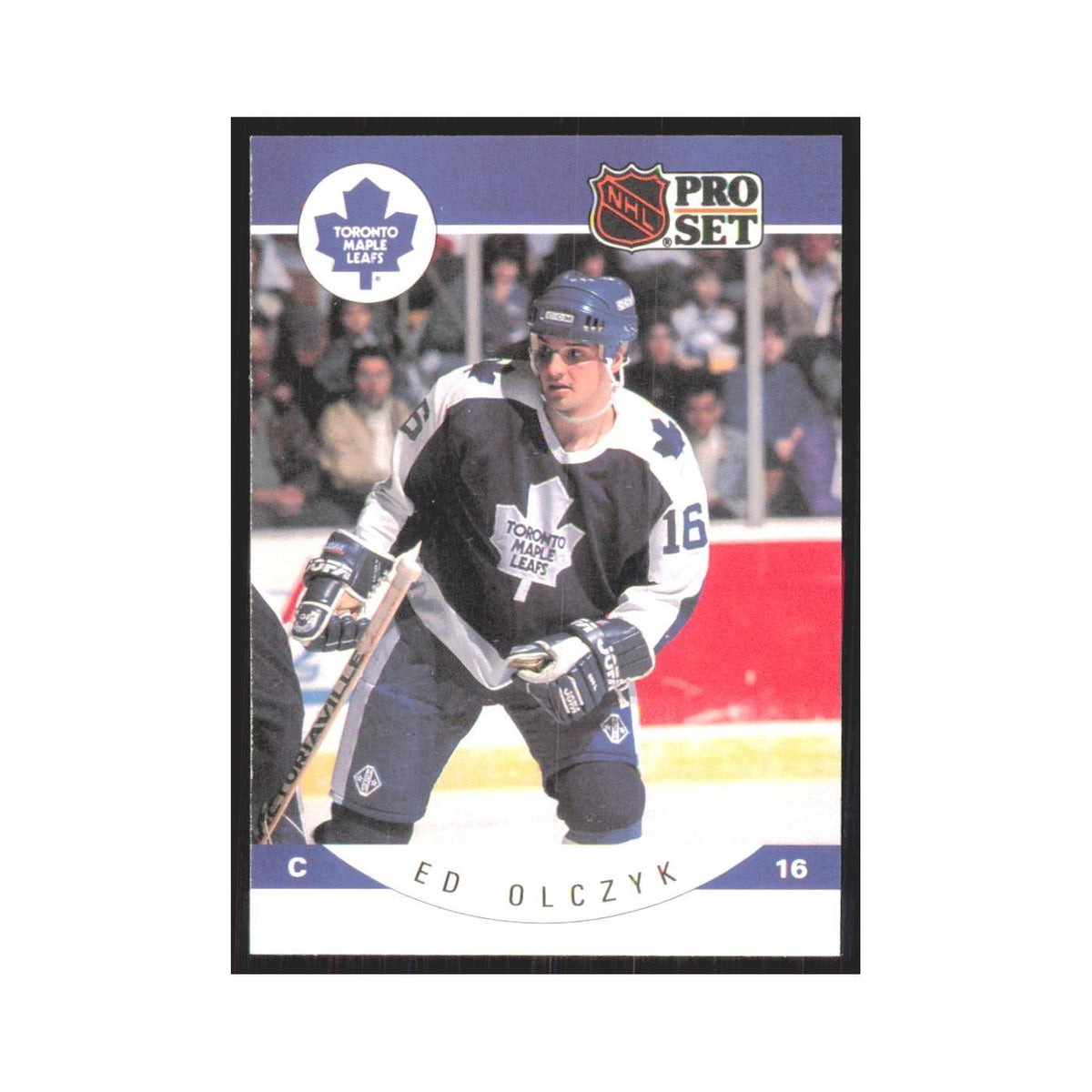 1990 Pro Set Ed Olczyk Toronto Maple Leafs #286