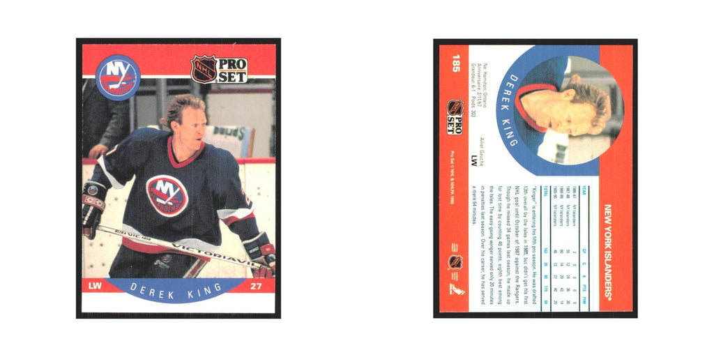 1990 Pro Set Derek King New York Islanders #185