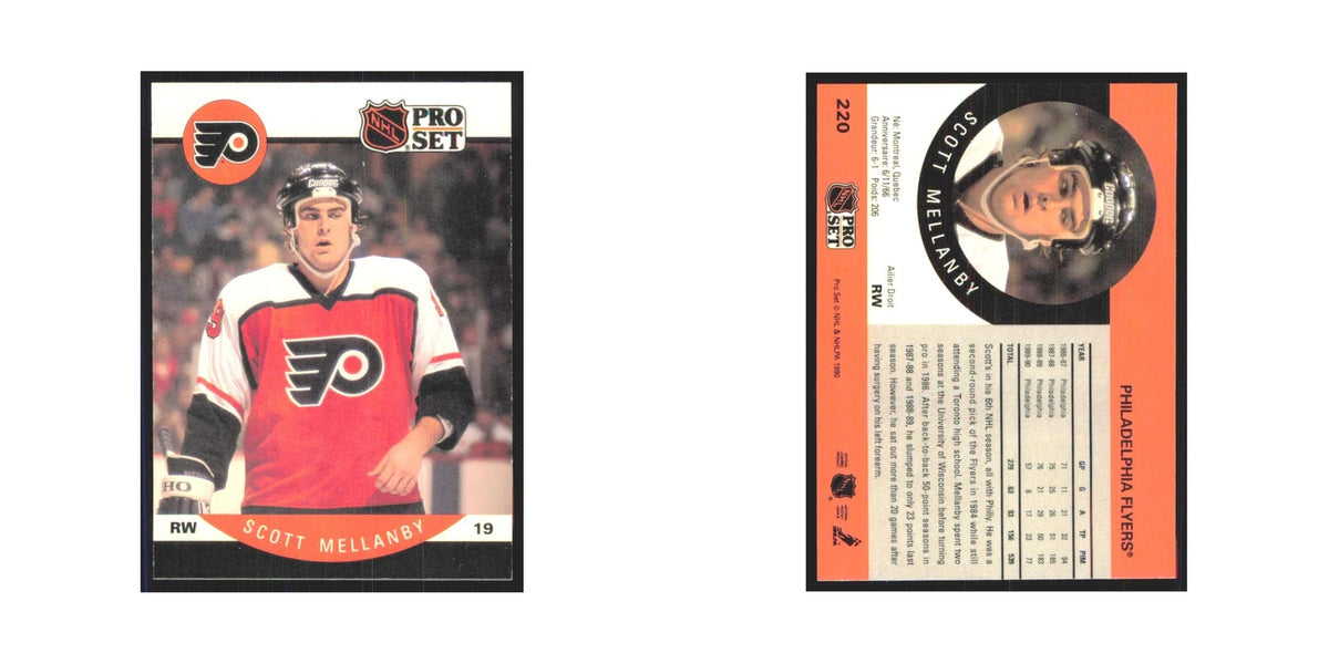 1990 Pro Set Scott Mellanby Philadelphia Flyers #220