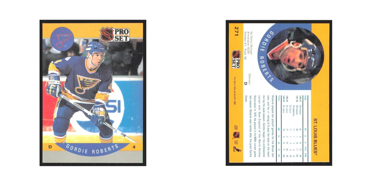 1990 Pro Set Gordie Roberts St. Louis Blues #271