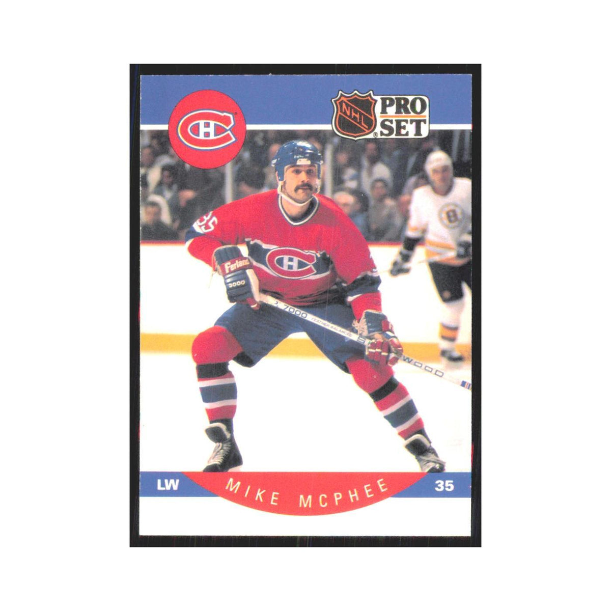 1990 Pro Set Mike McPhee Montreal Canadiens #155