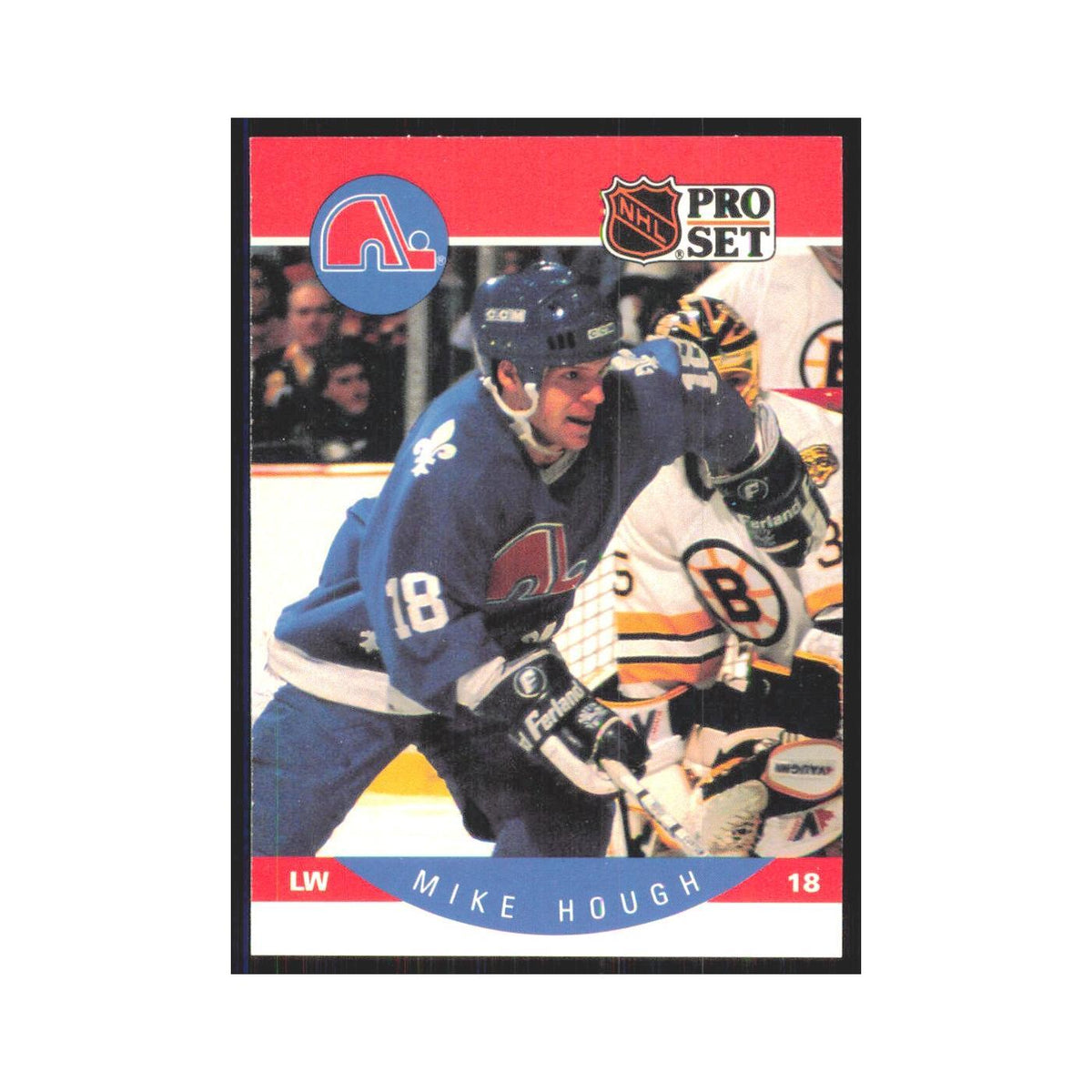 1990 Pro Set Mike Hough Quebec Nordiques #247