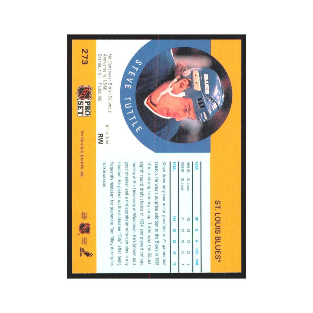 1990 Pro Set Steve Tuttle St. Louis Blues #273