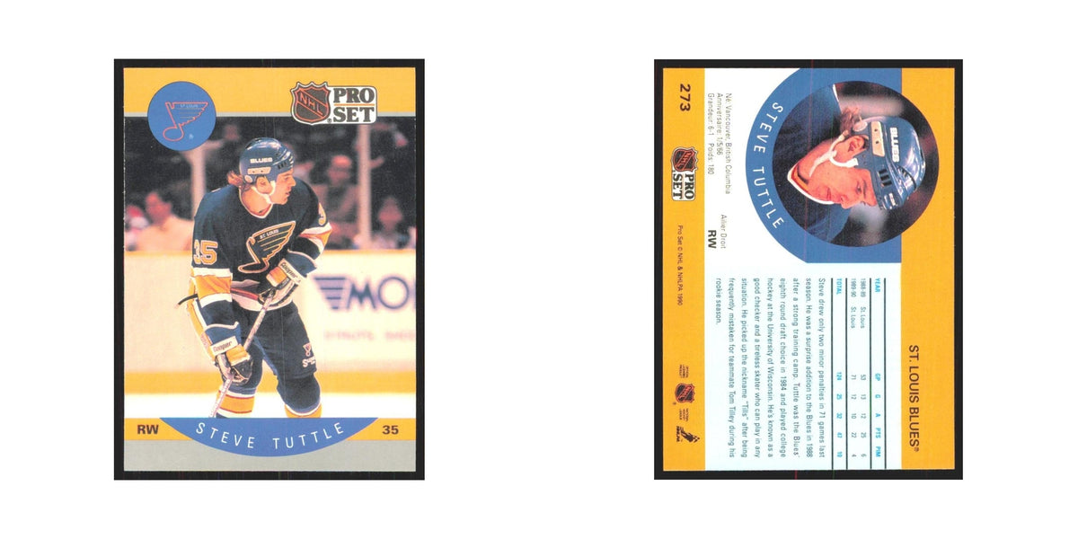 1990 Pro Set Steve Tuttle St. Louis Blues #273