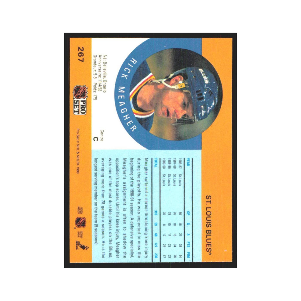 1990 Pro Set Rick Meagher St. Louis Blues #267