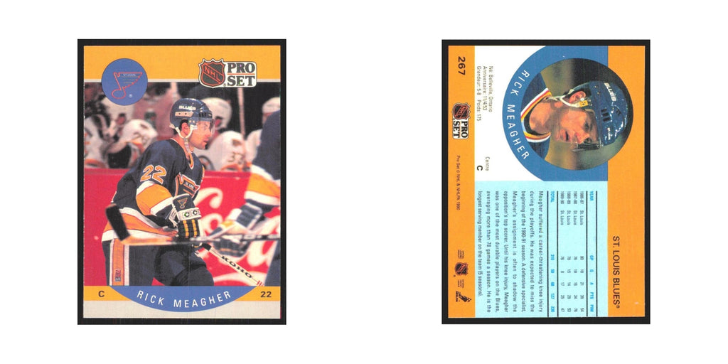 1990 Pro Set Rick Meagher St. Louis Blues #267