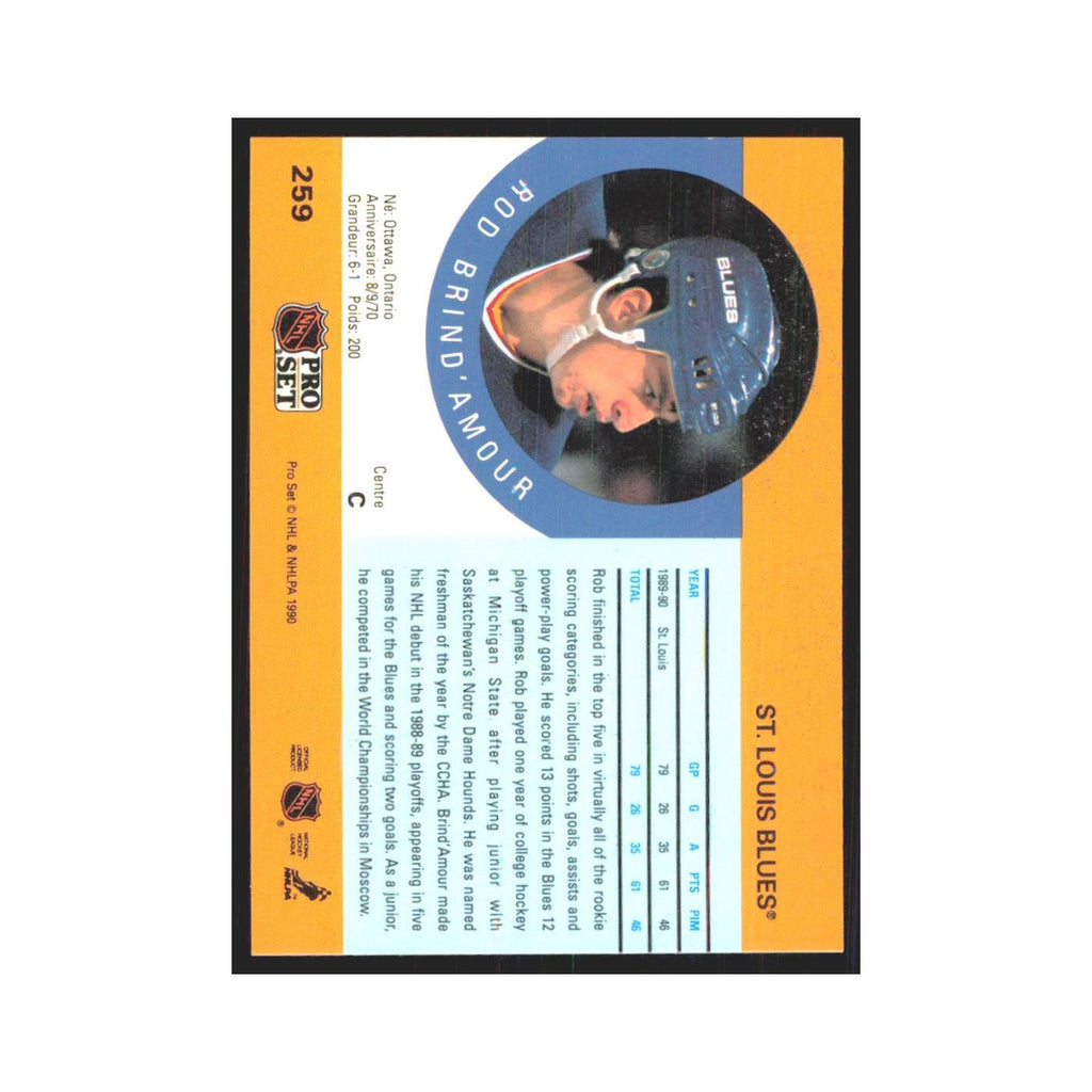 1990 Pro Set Rod Brind'Amour St. Louis Blues #259