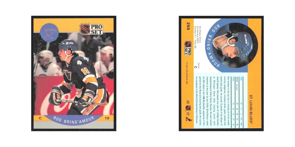 1990 Pro Set Rod Brind'Amour St. Louis Blues #259