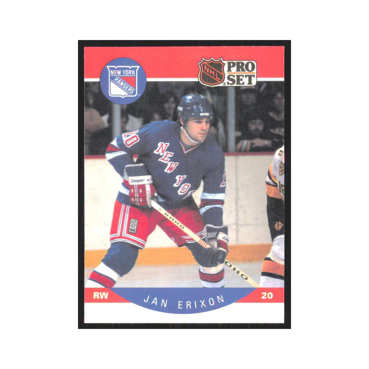 1990 Pro Set Jan Erixon New York Rangers #195