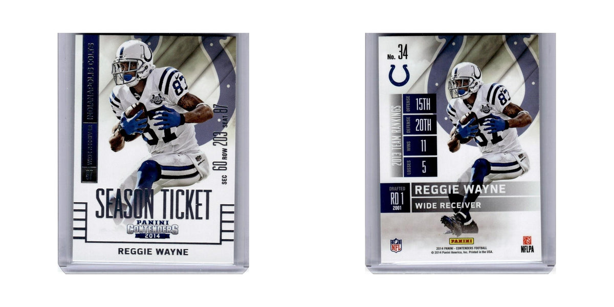 Reggie Wayne 2014 Panini Contenders #34 Indianapolis Colts Football Card NM
