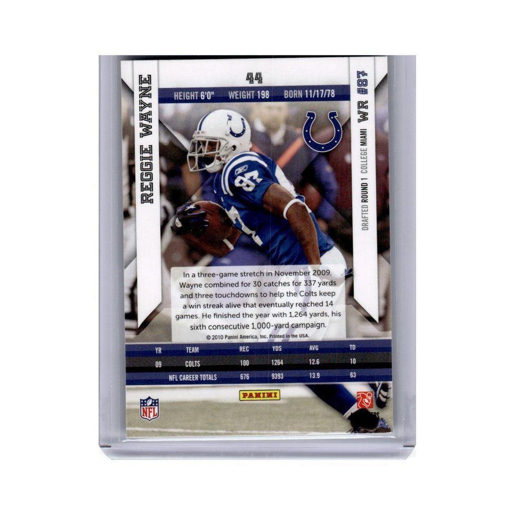 Reggie Wayne 2010 Panini Epix #44 Indianapolis Colts Football Card NM