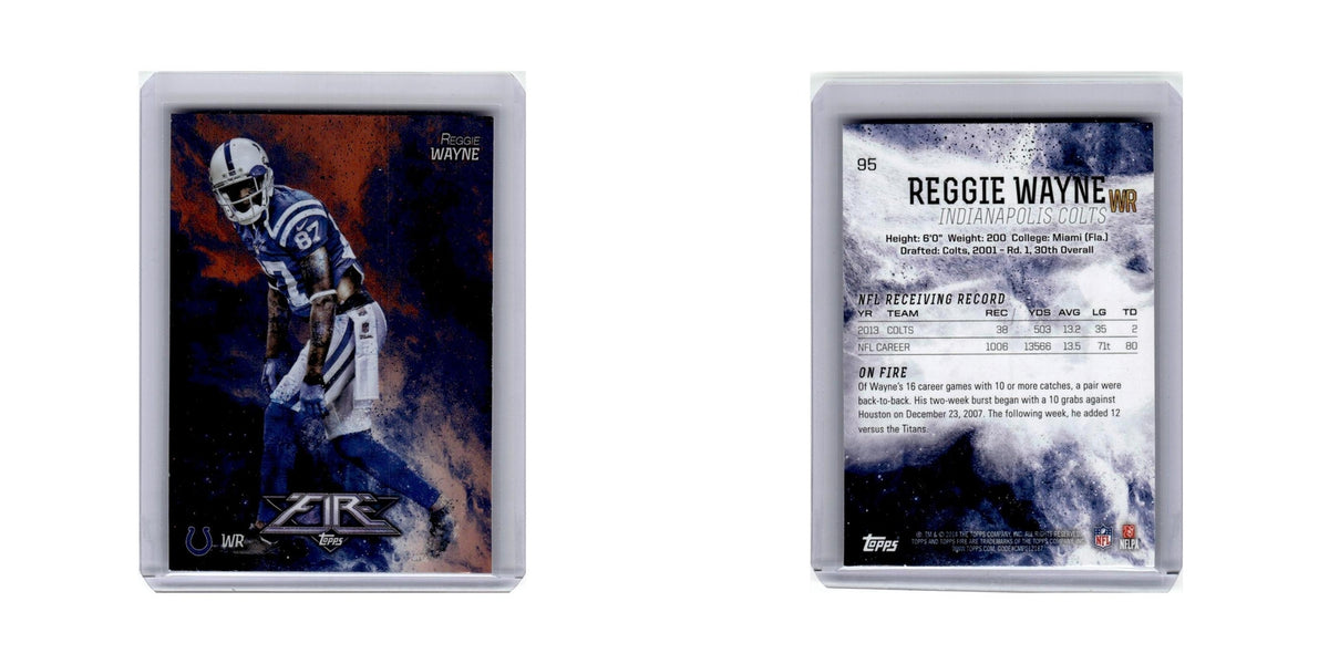 Reggie Wayne 2014 Topps Fire #95 Indianapolis Colts Football Card NM