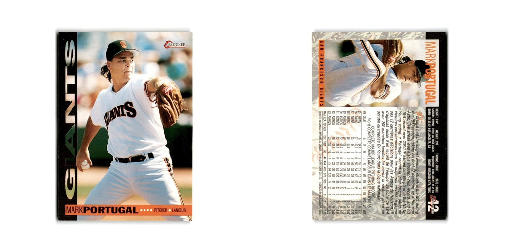 Mark Portugal 1994 O-Pee-Chee #42 San Francisco Giants Baseball Card NM